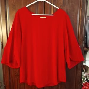 Flowy cranberry tunic